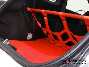 FIAT 500 Rear Seat Delete Carpet Kit - Black Italy - Red